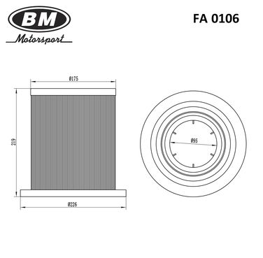BM FA 0106 Фильтр воздушный - 2