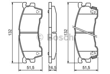 Bosch 0 986 460 975 Колодки тормозные дисковые | перед | - 15