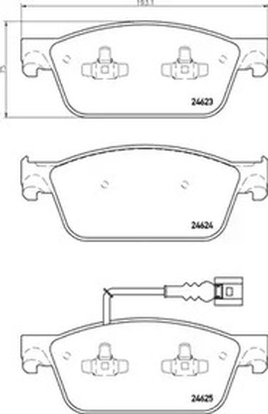 Brembo P 85 141 Колодки тормозные дисковые | перед | - 1