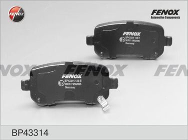 Fenox BP43314 Колодки тормозные дисковые | перед прав/лев | - 1