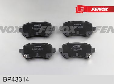 Fenox BP43314 Колодки тормозные дисковые | перед прав/лев | - 2