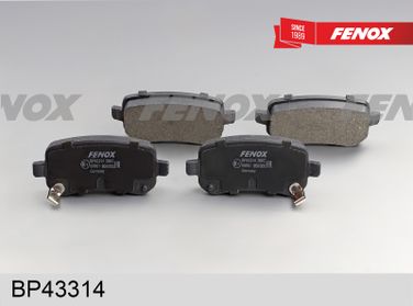 Fenox BP43314 Колодки тормозные дисковые | перед прав/лев | - 3