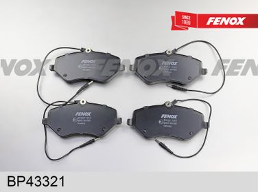 Fenox BP43321 Колодки тормозные дисковые | перед прав/лев | - 2
