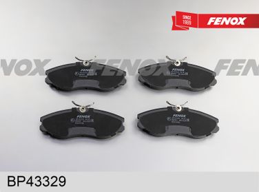 Fenox BP43329 Колодки тормозные дисковые | перед прав/лев | - 2