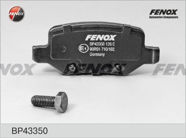 Fenox BP43350 Колодки тормозные дисковые | зад прав/лев | - 1