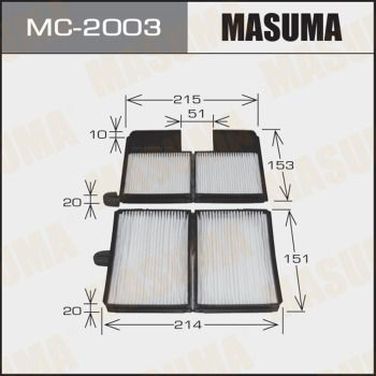 Masuma MC2003 Воздушный фильтр салонный ас- 1880a b masuma (к- - 1