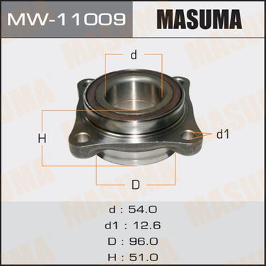 Masuma MW11009 Подшипник ступицы | перед | - 1