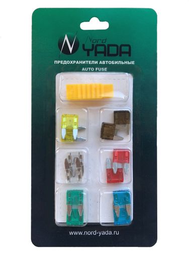 Nord Yada 900500 Предохранитель mini набор 12шт. с пинцетом в блистере ( 7.5,10,15,20,25,30 Ампер) - 2