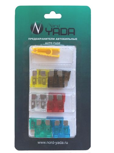 Nord Yada 902258 Предохранитель medium (стандарт) набор 12шт. с пинцетом (7.5,10,15,20,25,30а по 2шт.) - 2