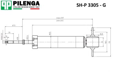 Pilenga SH-P 3305 - G Амортизатор газовый |перед, прав, лев | - 2