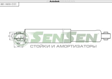 SENSEN 12120194 Амортизатор задний мост /chevrolet, Matiz (m200, m250), spark /0,8-1(0,8)/бензин/2005- - 1