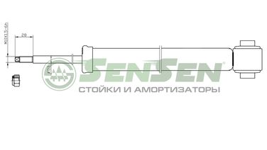 SENSEN 32120272 Амортизатор opel vectra c/signum 1,6-3,2v6c 04.200 | зад лев | - 1