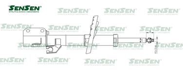 SENSEN 42130189 Амортизатор nissan micra k12 пер.прав.газ. - 1