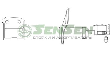 SENSEN 42130672 Амортизатор пер. dacia, logan express (fs_), logan | перед | - 1