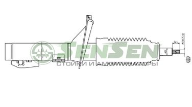 SENSEN 42140199 Амортизатор передний мост /ford, transit 2,2-2,2( - 1