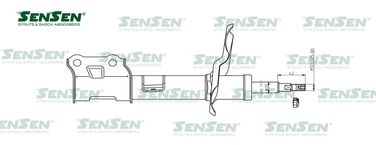SENSEN 42141442 Амортизатор пер.лев. hyundai, avante седан (hd)1, | перед лев | - 1