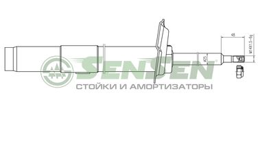 SENSEN 42141859 Амортизатор передний мост слева /bmw, 5 touring (e - 1