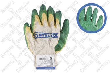 Stellox 69-99901-SX Перчатки х/б с 2-слойн.латекс.покрытием - 1
