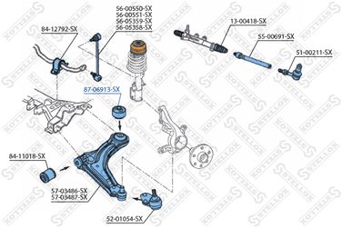 Stellox 87-06913-SX С/б рычага зад. MB Vito all 96> | перед | - 1