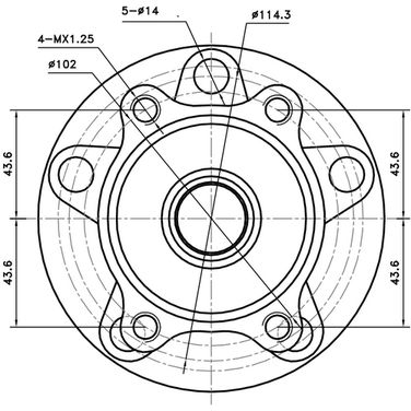 ZIKMAR Z89469R Ступица задняя | зад лев | - 3
