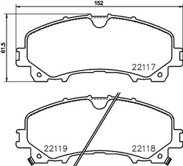 Brembo P 56 106 Колодки тормозные дисковые | перед | - 1