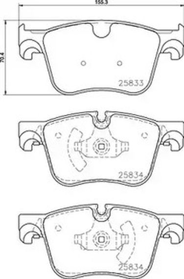 Brembo P 61 127 Колодки тормозные дисковые | перед | - 1