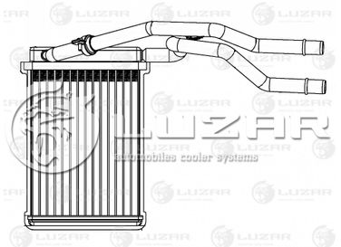 Luzar LRh 1031 Радиатор отопителя - 2