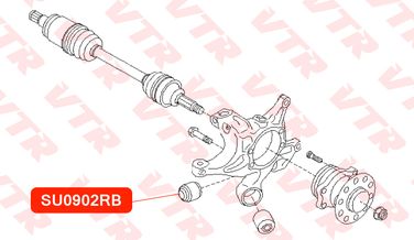 VTR SU0902RB Плавающий сайлентблок цапфы задней подвески - 2