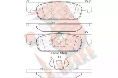 R brake RB2115 Колодки тормозные дисковые | перед | - 2