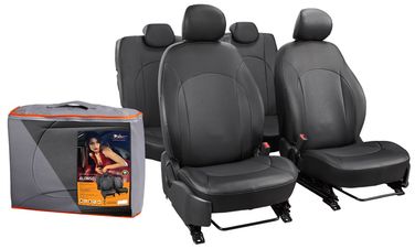AIRLINE ACCS-A-14 Чехлы для Hyundai Solaris, Kia Rio (11-) Alonso, 13 пред., задн.спин. 1/3, экокожа перф., черн. - 1