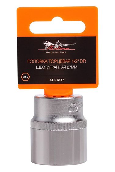 AIRLINE AT-S12-17 Головка торцевая 1/2 DR шестигранная 27мм - 1