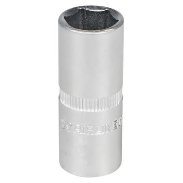 AIRLINE AT-S12-40 Головка торцевая 1/2 DR шестигранная 16мм свечная с резиновым фиксатором - 2