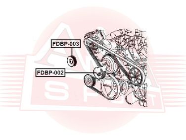 Asva FDBP-003 Ролик натяжной навесного оборудования | перед | - 2