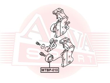 Asva MTBP-010 Ролик промежуточный ремня ГРМ | перед | - 2