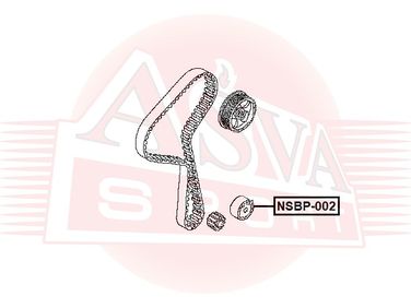 Asva NSBP-002 Ролик натяжной навесного оборудования | перед | - 2