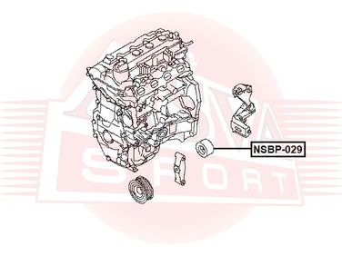 Asva NSBP-029 Ролик натяжной навесного оборудования | перед | - 2