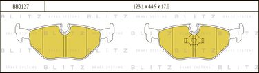 Blitz BB0127 Колодки тормозные дисковые | перед | - 1