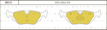 Blitz BB0129 Колодки тормозные дисковые | перед | - 1