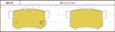 Blitz BB0140 Колодки тормозные дисковые | зад | - 1
