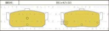 Blitz BB0145 Колодки тормозные дисковые | перед | - 1