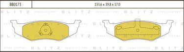 Blitz BB0173 Колодки тормозные дисковые | зад | - 1