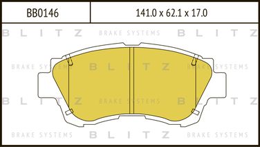 Blitz BB0146 Колодки тормозные дисковые | перед | - 1