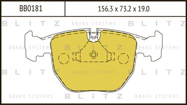 Blitz BB0181 Колодки тормозные дисковые | перед | - 1