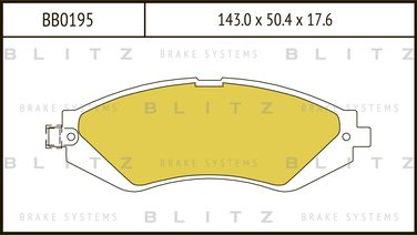 Blitz BB0195 Колодки тормозные дисковые | перед | - 1