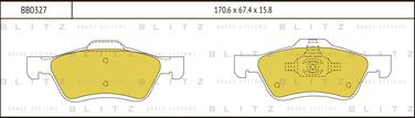 Blitz BB0327 Колодки тормозные дисковые | перед | - 1
