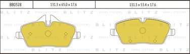 Blitz BB0328 Колодки тормозные дисковые | перед | - 1