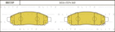 Blitz BB0338P Колодки тормозные дисковые | перед | - 1
