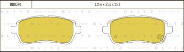 Blitz BB0391 Колодки тормозные дисковые | перед | - 1
