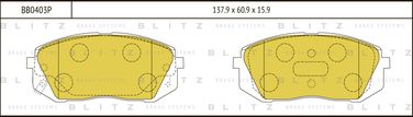 Blitz BB0403P Колодки тормозные дисковые | перед | - 1