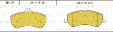 Blitz BB0423P Колодки тормозные дисковые | перед | - 1